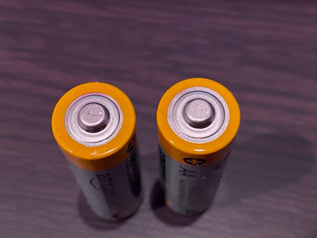 Removable Double A batteries